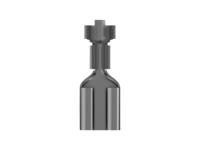 42281-2 TE Connectivity FASTIN-FASTON 250 Black Uninsulated Receptacle Spade Connector, Quick Disconnect Receptacle, 6.35 x