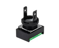 a165l-jgm-24d-2 Omron A16 Series Illuminated Push Button, Momentary, Panel Mount, 16mm Cutout, DPDT, Green LED, 250V, IP65