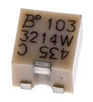 3214w-1-103e 10kΩ, SMD Trimmer Potentiometer 0.25W Top Adjust Bourns, 3214