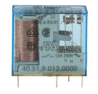 405190120000 Finder PCB Mount Power Relay, 12V dc Coil, 10A Switching Current, SPDT