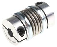 537202222 Huco Bellows Coupling, 20mm Outside Diameter, 6mm Bore, 31mm Length Coupler