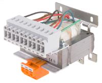 123-5701 RS PRO 63VA DIN Rail Transformer, 230 → 400V ac Primary, 4 x 0-55-60V ac Secondary
