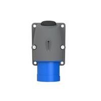 2cma193290r1000 Amphenol Industrial, 2CMA1 IP44 Blue Wall Mount 2P+E Angled Industrial Power Plug, Rated At 16A, 250 V
