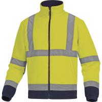 zenitjm3x Delta Plus ZENITH Navy/Yellow Unisex Hi Vis Fleece Jacket, XXXL