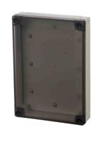 pc-15050-lt-enclosure Fibox Grey Polycarbonate Enclosure, IP66, IP67, IK08, Smoked Grey Lid, 180 x 130 x 50mm