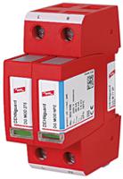 dg-m-tt-2p-275 Dehn, DG Modular Surge Protector 275 V ac Maximum Voltage Rating 40kA Maximum Surge Current Type 2 Arrester