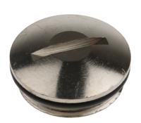 52103125 Lapp Blanking Plug, M20, Nickel Plated Brass, 22mm Diameter, Threaded