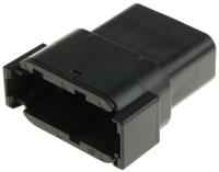 dtm04-12pb Deutsch, DTM Automotive Connector Socket Black 12 Way, Crimp Termination DTM04-12PB