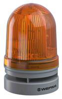 46132060 Werma EvoSIGNAL Midi Series Yellow Sounder Beacon, 115 → 230 V ac, IP66, Base Mount, 110dB at 1 Metre