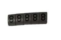 225-2166 RS PRO Slide On Cable Marker, Black on Grey, Pre-printed "8", 3 → 4.2mm Cable