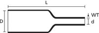 339-01279-tfe4-12-ptfe-cl HellermannTyton Heat Shrink Tubing, Clear 12.7mm Sleeve Dia. x 1.2m Length 4:1 Ratio, TFE4 Series