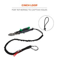 19002 Ergodyne Standard Aluminium, Elastic, Nylon Tool Lanyard Lanyard, 4.5kg Capacity
