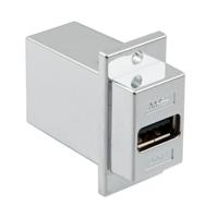 ecf504-30-uaas-hr L-Com Straight, Panel Mount, Socket- Single Port Type Type A 3 USB Connector