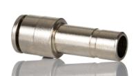 100231008 Norgren PNEUFIT 10 Series Straight Fitting, Push In 8 mm to Push In 10 mm, Tube-to-Tube Connection Style, 10023