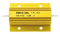 hs100-12r-j Arcol, 12Ω 100W Wire Wound Chassis Mount Resistor HS100 12R J ±5%