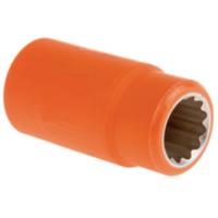 911-1424 ITL Insulated Tools Ltd 1/2 in Drive 14mm Insulated Standard Socket, 12 point, VDE/1000V, 50 mm Overall Length