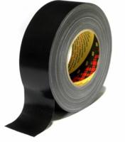 389-75mm-x-50m-black 3M Scotch 389 Duct Tape, 50m x 75mm, Black, PE Coated Finish