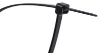 811-1662 RS PRO Cable Tie, 368mm x 4.8 mm, Black Nylon, Pk-1000