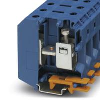 3009105 Phoenix Contact UKH 50 BU Series Blue Feed Through Terminal Block, Single-Level, Screw Termination