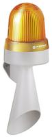43530070 Werma Yellow Horn Beacon, 10 → 48 V ac, IP65, Wall Mount, 108dB at 1 Metre
