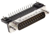 d25p13a4gv00lf Amphenol Communications Solutions Delta D 25 Way Right Angle Through Hole D-sub Connector Plug, 2.76mm Pitch