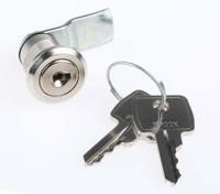 b233017 Euro-Locks a Lowe & Fletcher group Company Camlock, 15.5mm Panel-to-Tongue, 16.3 x 14.1mm Cutout, Key Unlock