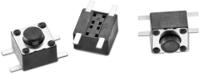 430181038816 Wurth Elektronik Black Round Tactile Switch, SPST 50 mA 3.8mm PCB