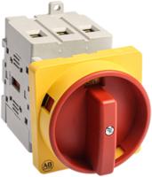 194e-e63-1753-6n Allen Bradley 3P Pole Panel Mount Isolator Switch - 63A Maximum Current, 22kW Power Rating, IP66