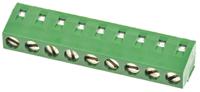 282836-9 TE Connectivity Buchanan Series PCB Terminal Block, 9-Contact, 5mm Pitch, Through Hole Mount, 1-Row, Screw Termination