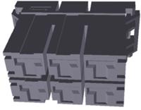2-917807-2 TE Connectivity, Dynamic 5000 Female Connector Housing, 10.16mm Pitch, 4 Way, 2 Row