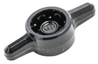 771-746 RS PRO Black 2-Arm Clamping Knob, M5, Unthreaded Hole