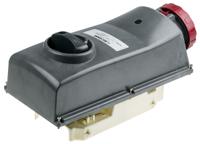 4026386 Scame IP67 Red Panel Mount 3P + E Right Angle Industrial Power Socket, Rated At 63A, 415 V