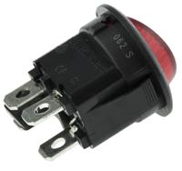 rra32h3bbren ZF Illuminated DPST, On-Off Rocker Switch Panel Mount