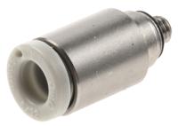 kq2s04-m3g SMC KQ2 Series Straight Threaded Adaptor, M3 Male to Push In 4 mm, Threaded-to-Tube Connection Style