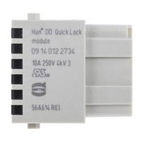 09140122734 HARTING Heavy Duty Power Connector Module, 10A, Female, Han-Modular Series, 12 Contacts