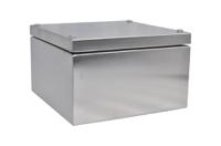 241-0790 RS PRO 304 Stainless Steel Enclosure, IP66, 200 mm x 200 mm x 121mm
