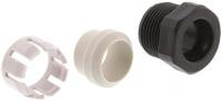 pxp70881315 Bulgin 7000 Series Black, Grey, White, Yellow Thermoplastic Cable Gland Kit, 13mm min., 15mm max., IP66, IP68, IP69K