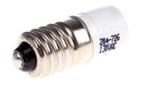 204-726 RS PRO White LED Indicator Lamp, 130V ac, E10 Base, 10mm Diameter, 710mcd