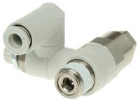 asp430f-02-06s SMC ASP Series Threaded Flow Regulator, R 1/4 Male Inlet Port x 6mm Tube Outlet Port