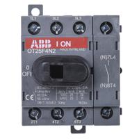 ot25f4n2-1sca104886r1001 ABB 4P Pole Base Mounting Isolator Switch - 25A Maximum Current, 9kW Power Rating, IP20