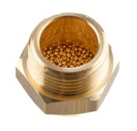 amte-m-h-g38 Festo AMTE-M-H Brass, Bronze 10bar Pneumatic Silencer, Threaded, G 3/8 Male
