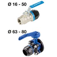 pps1-rsif2527 PREVOST 16bar Aluminium G 3/4 Shut Off Valve, 25mm outside diameter
