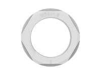 1sng607010r0000 Light Grey UL 94 V2 PA 6 Cable Gland Locknut, M25 Thread