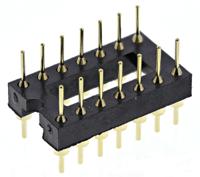 ar-14-stt ASSMANN WSW Straight Through Hole Mount 2.54mm Pitch IC Socket Adapter, 14 Pin Male DIP to 14 Pin Male DIP