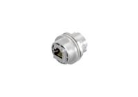 17-101754 CONEC 17 Series Single-Port RJ45 Jack Receptacle Assembly Kit, Cat5e, Shielded