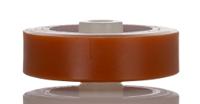 4521 LAG Orange, White Polyurethane Abrasion Resistant, Hygienic, Laceration Resistant, Non-Marking Trolley Wheel, 200kg