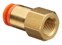 kq2f04-m5a SMC KQ2 Series Straight Threaded Adaptor, M5 Female to Push In 4 mm, Threaded-to-Tube Connection Style