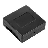 206-9054 RS PRO Black ABS General Purpose Enclosure, IP20, IK06, Black Lid, 100 x 100 x 35.3mm