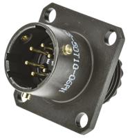 62gb-50t10-06pn Amphenol Limited, 62GB 6 Way Flange Mount MIL Spec Circular Connector Receptacle, Pin Contacts,Shell Size 10, Bayonet