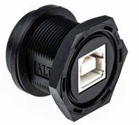 ub-20pmfp-sc8001 Amphenol Industrial Straight, Panel Mount Type B IP68 USB Connector
